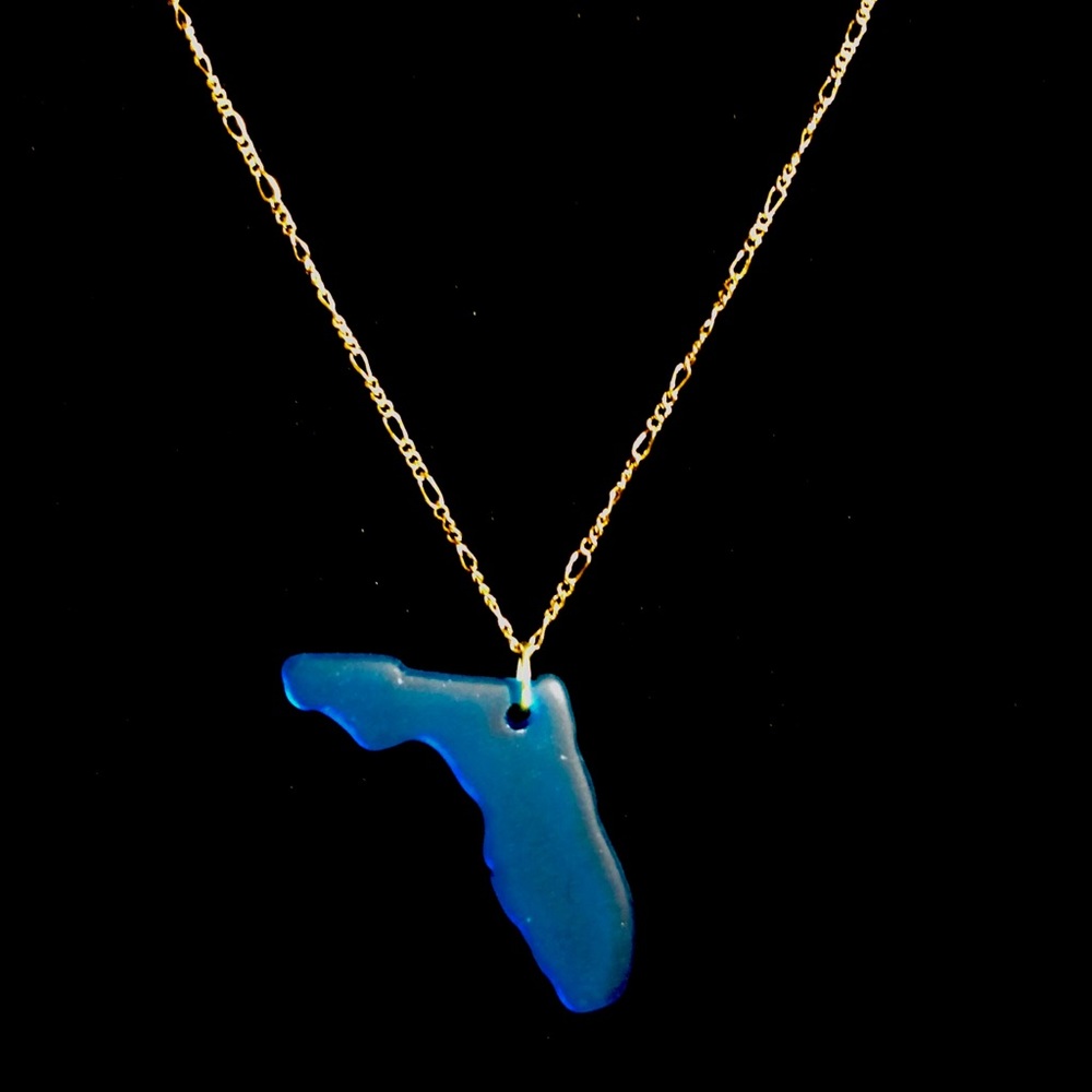 Florida seaglass necklace